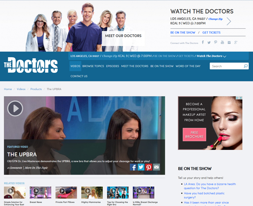 Upbra on The Doctors TV Show